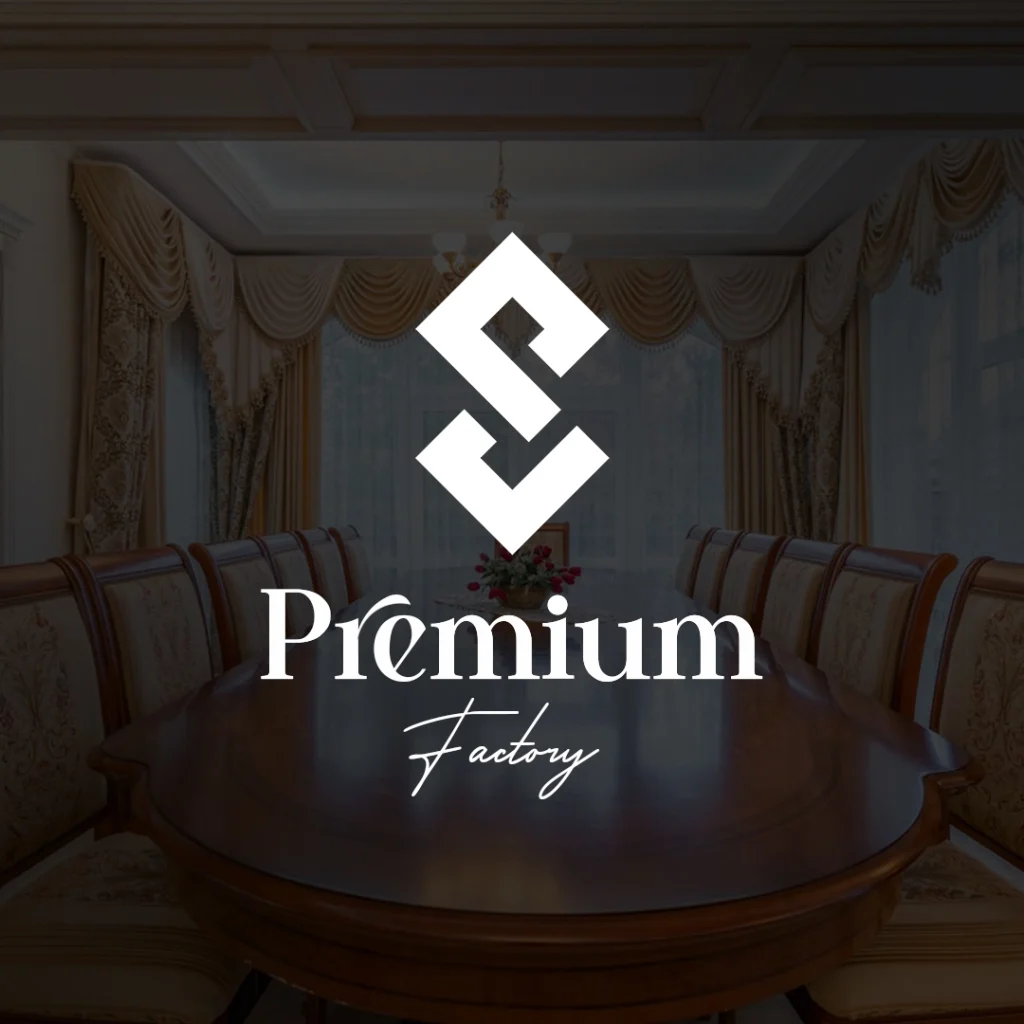 Premium Factory logo mockup presentation
